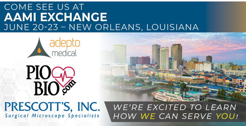 Come see us at AAMI Exchange June 20-23 – New Orleans, Louisiana