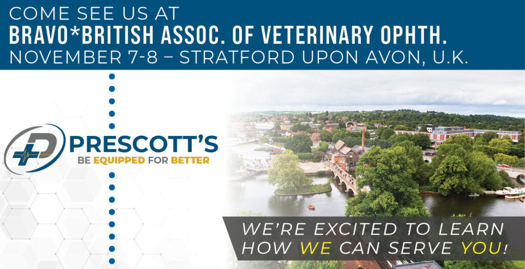 Come see us at BrAVO*British Assoc. of Veterinary Ophth. November 7-8 – Stratford Upon Avon, U.K.