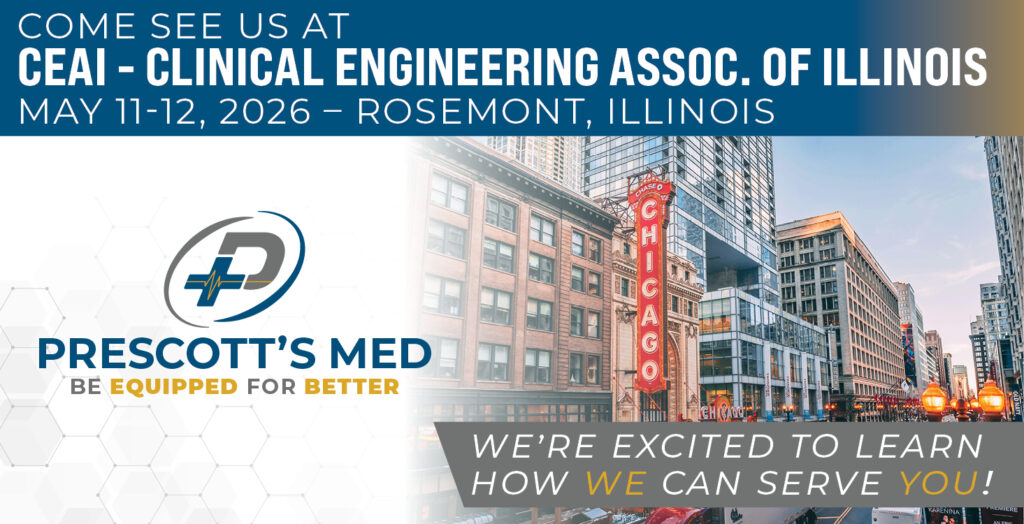 Come see us at CEAI - Clinical Engineering Assoc. of Illinois May 11-12, 2026 – Rosemont, Illinois